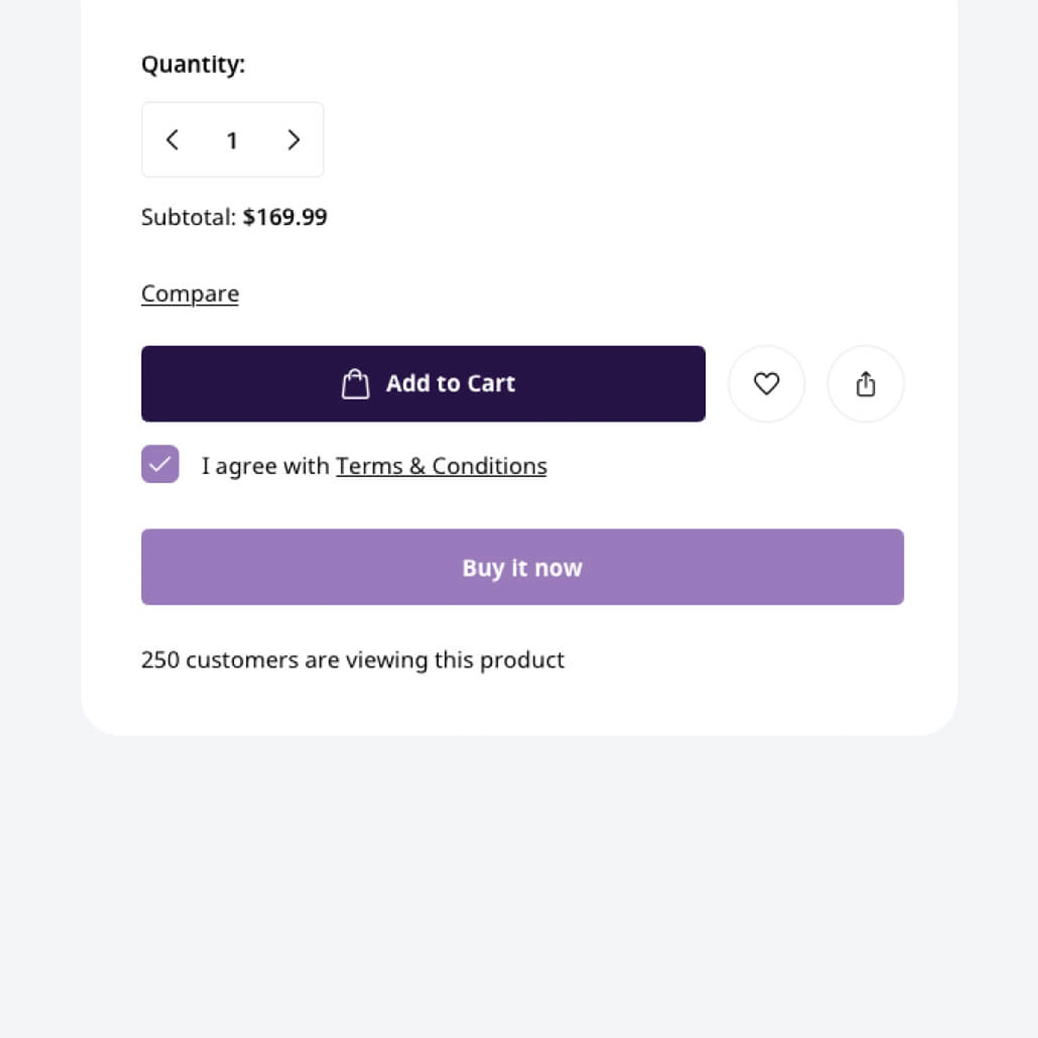Party Mane shopping cart interface.