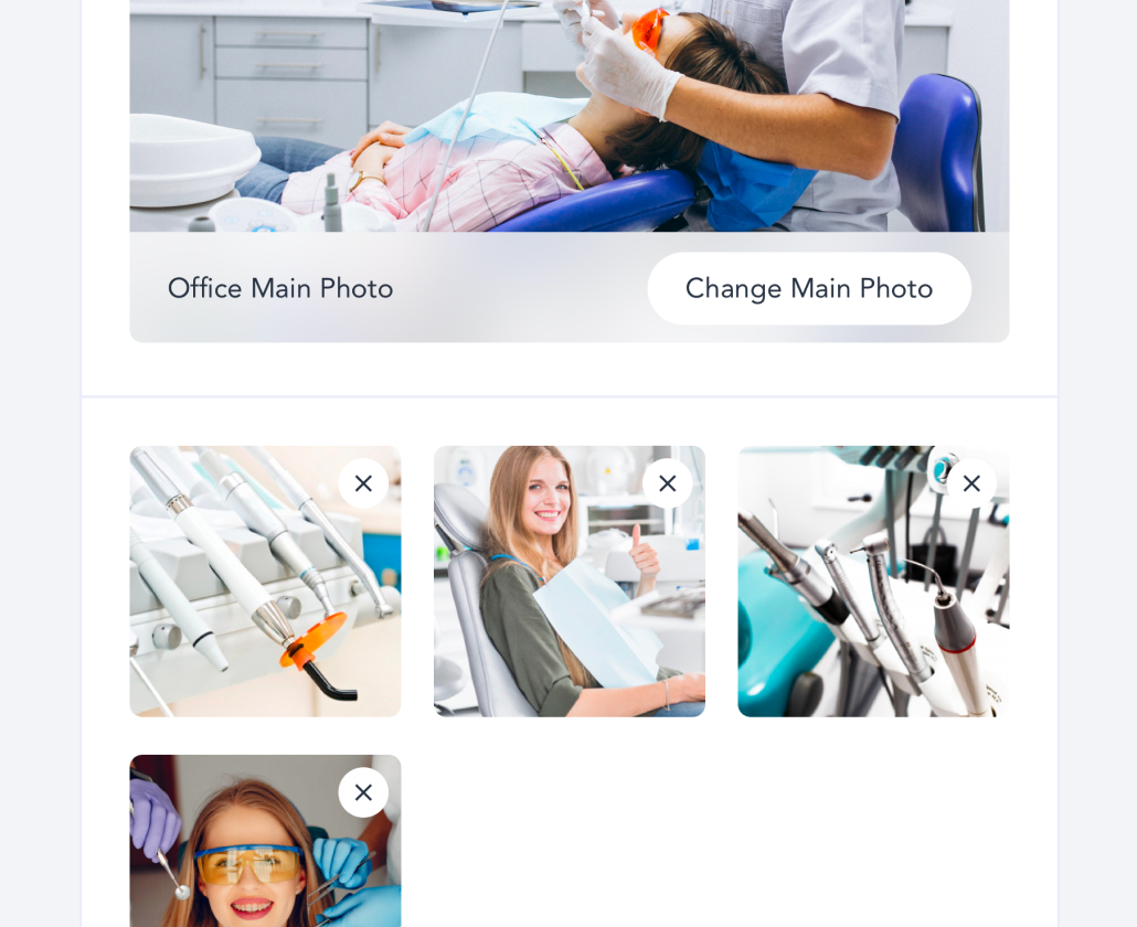 ReferHub dental office profile settings interface.
